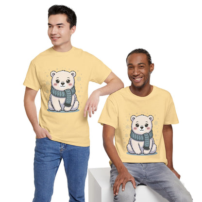 Cute Polar Bear Unisex Heavy Cotton Tee