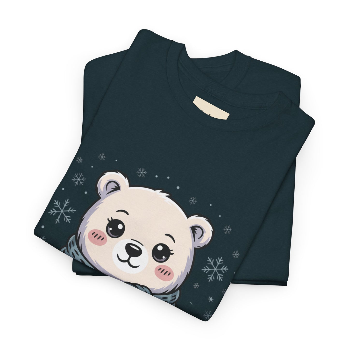 Cute Polar Bear Unisex Heavy Cotton Tee