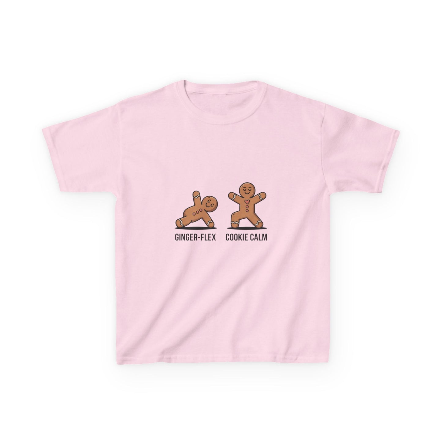 Gingerbread Workout Kids Tee - Ginger-Flex & Cookie Calm Design
