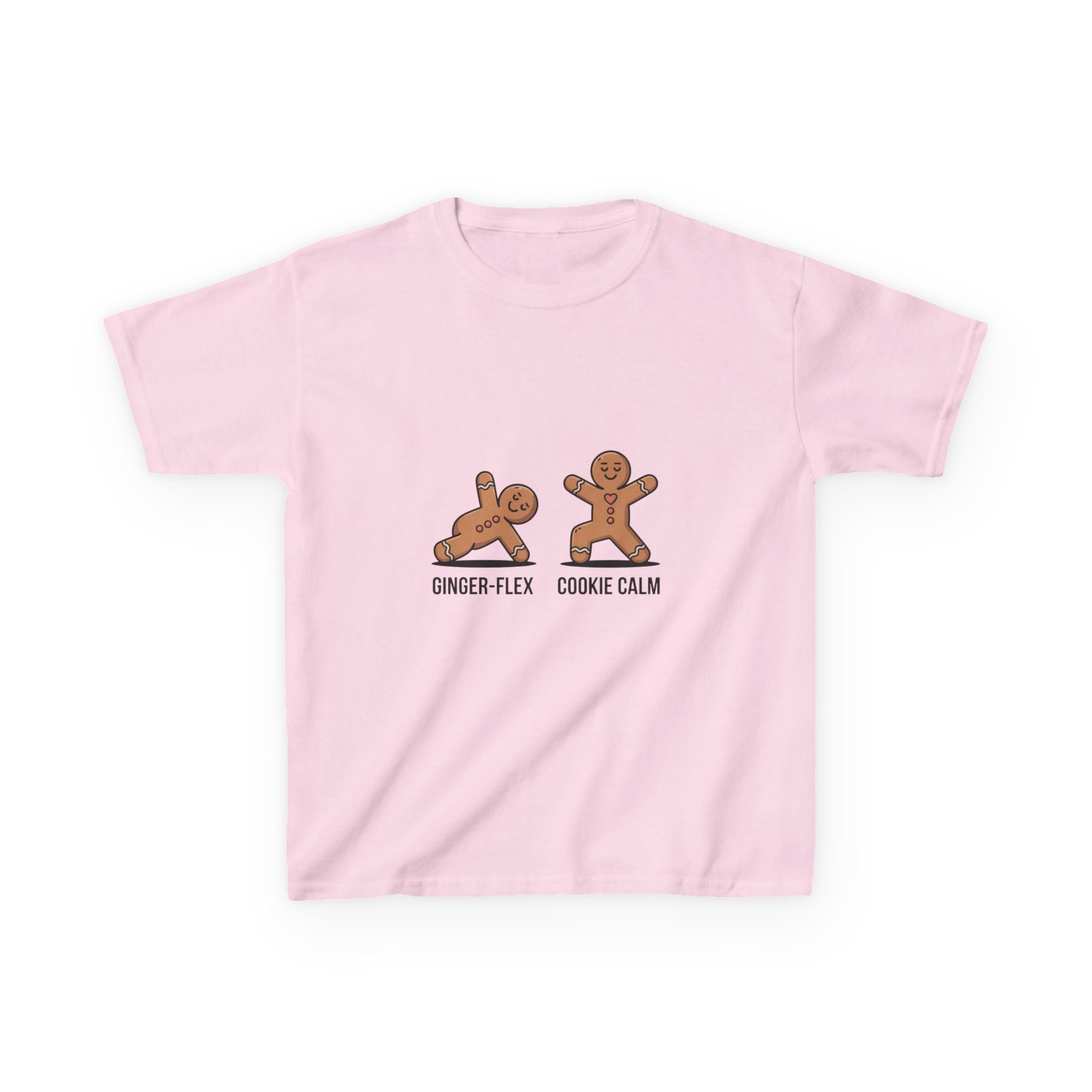 Gingerbread Workout Kids Tee - Ginger-Flex & Cookie Calm Design