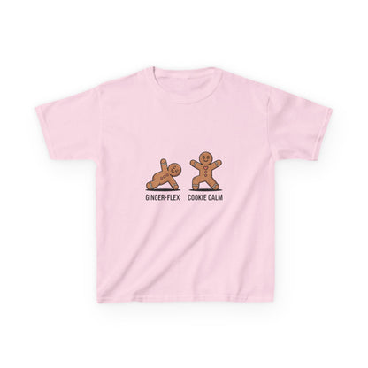Gingerbread Workout Kids Tee - Ginger-Flex & Cookie Calm Design