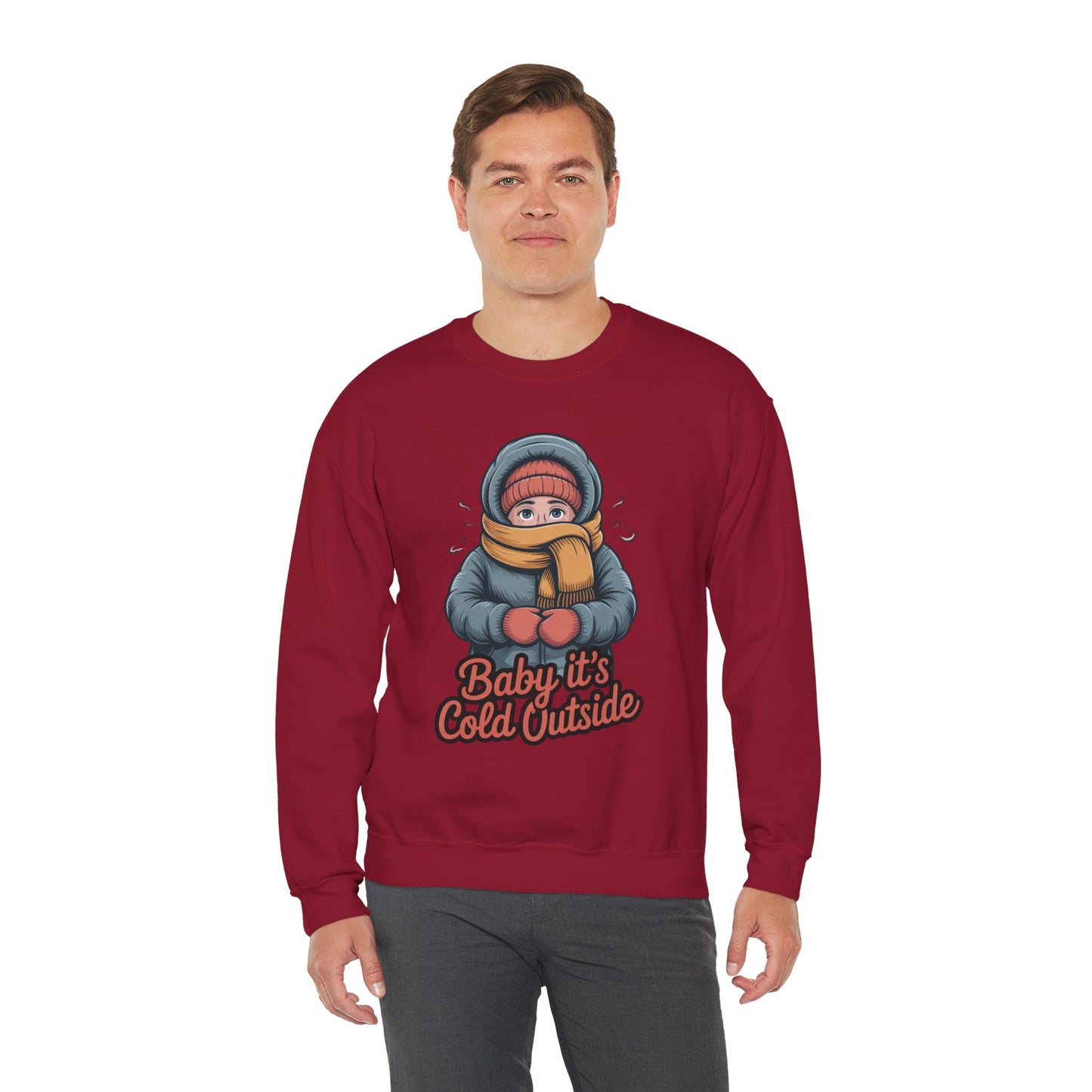 Baby It’s Cold Outside Crewneck Sweatshirt - Cozy Unisex Winter Apparel
