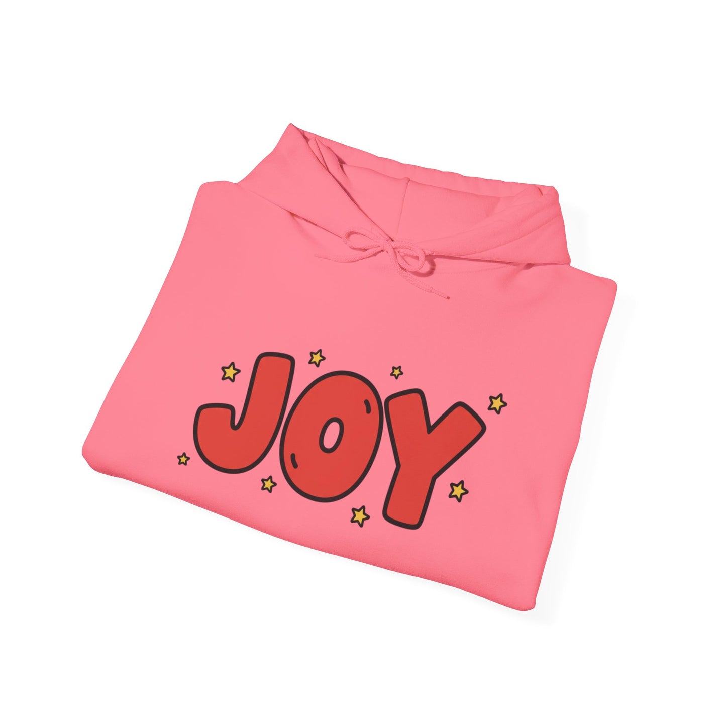 joy unisex hoodie in Bold Red,