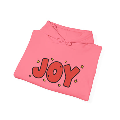 joy unisex hoodie in Bold Red,