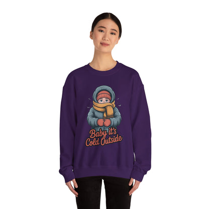 Baby It’s Cold Outside Crewneck Sweatshirt - Cozy Unisex Winter Apparel