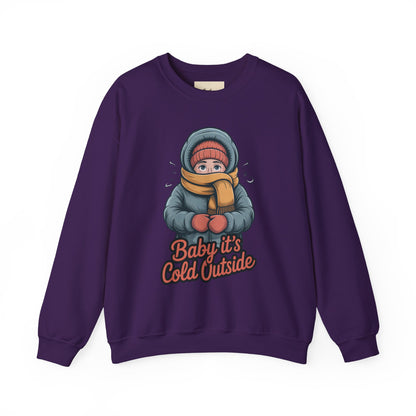 Baby It’s Cold Outside Crewneck Sweatshirt - Cozy Unisex Winter Apparel