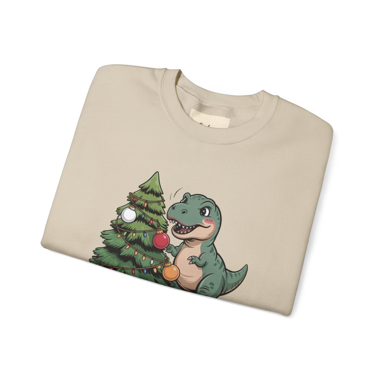 Get festive with the Christmas Crewneck Sweatshirt – Tree Rex Problems. Cozy, fun, and ideal for holiday parties or gifting this season.