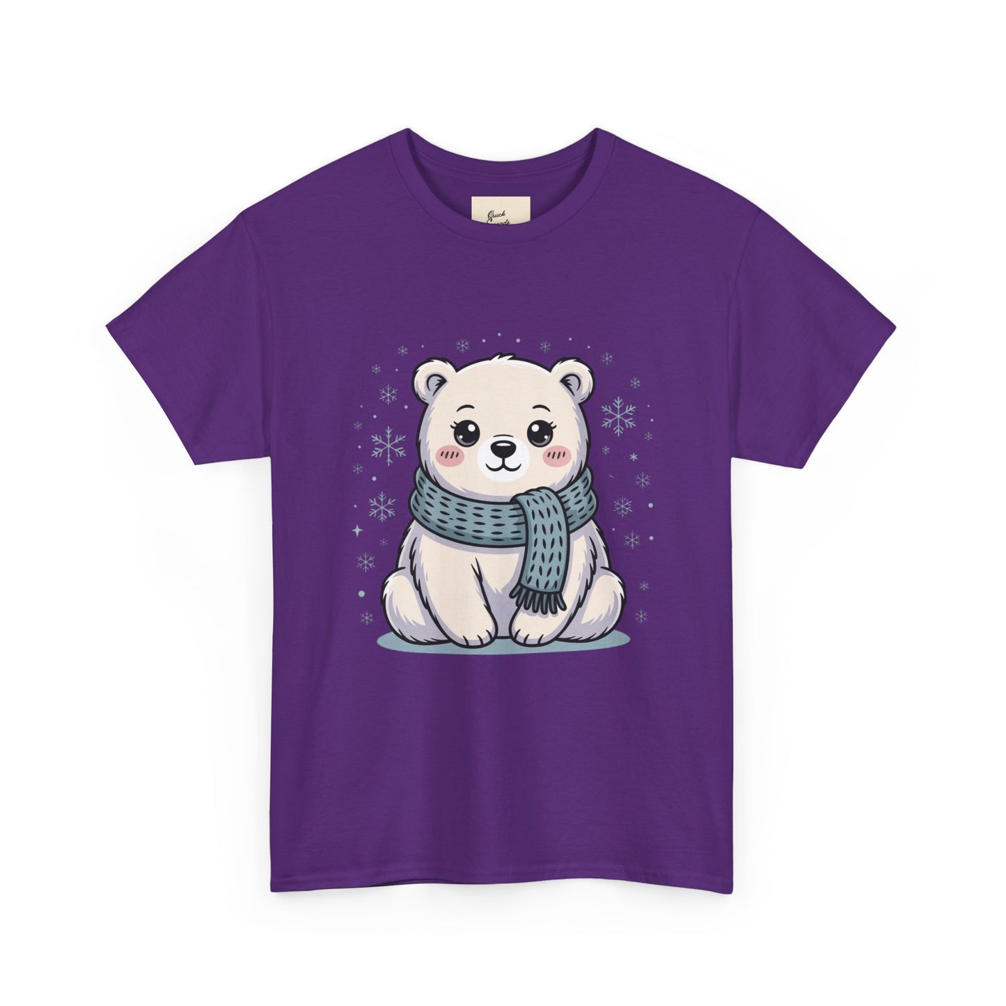 Cute Polar Bear Unisex Heavy Cotton Tee