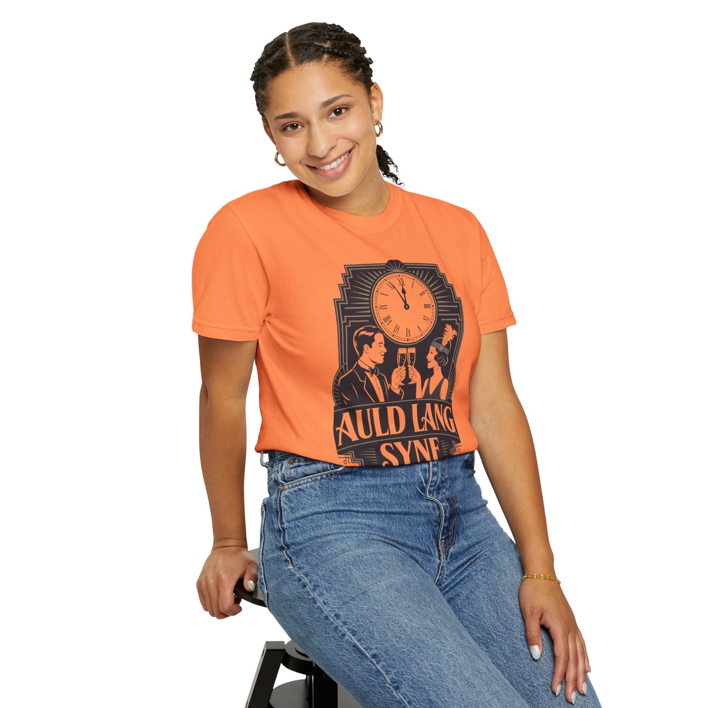 Auld Lang Syne Unisex Garment-Dyed T-shirt