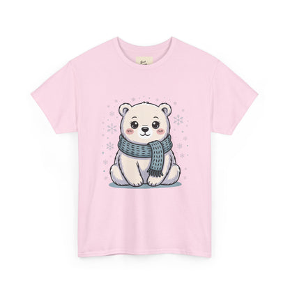 Cute Polar Bear Unisex Heavy Cotton Tee