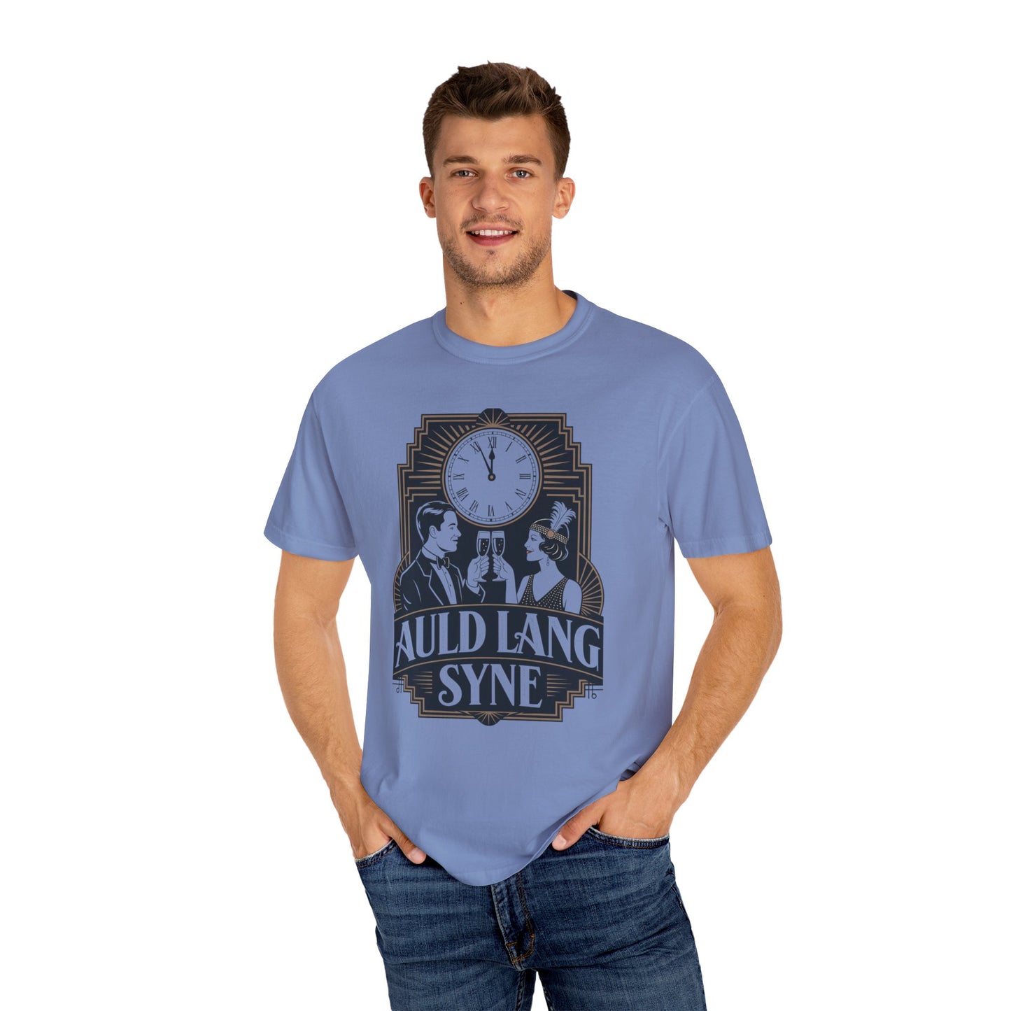 Auld Lang Syne Unisex Garment-Dyed T-shirt