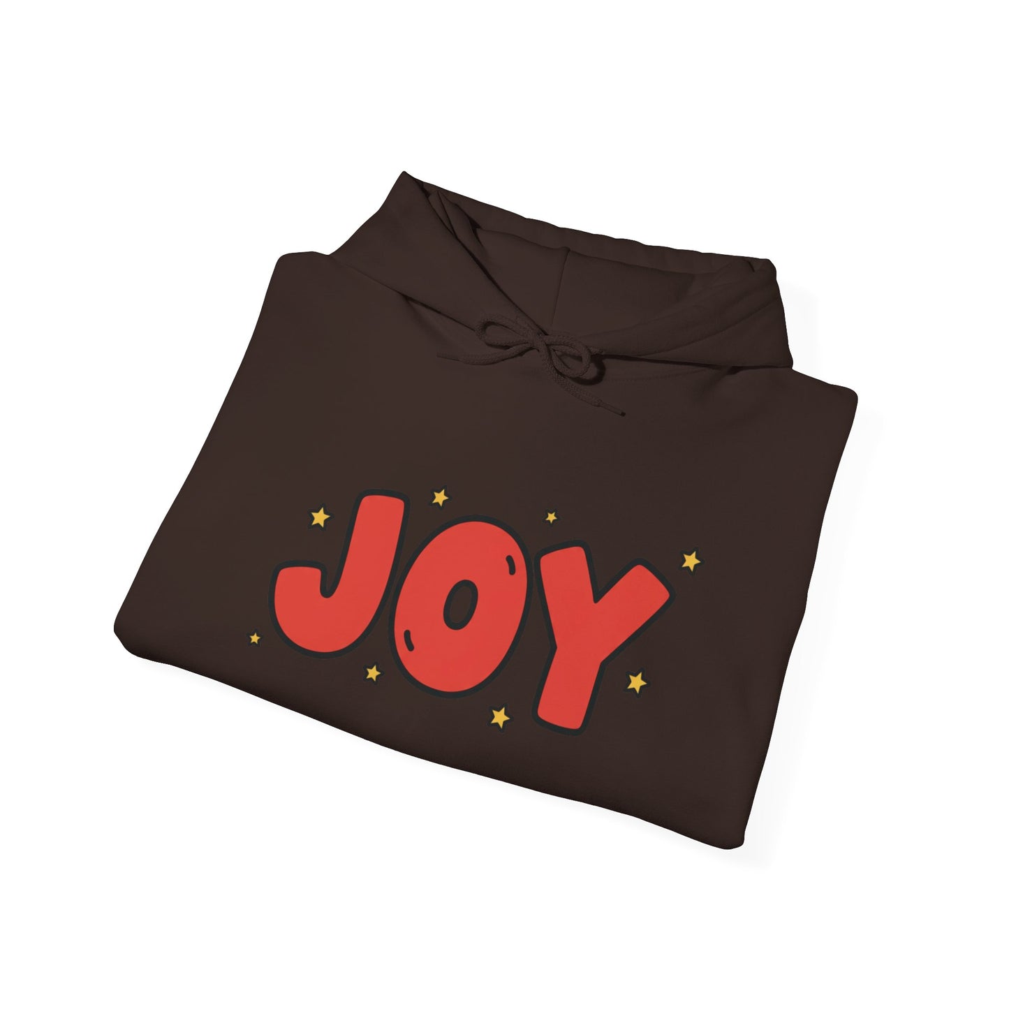 joy unisex hoodie in Bold Red,