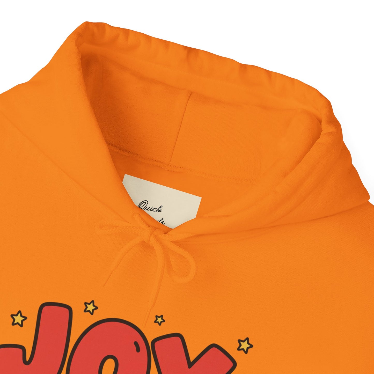 joy unisex hoodie in Bold Red,