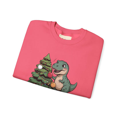 Get festive with the Christmas Crewneck Sweatshirt – Tree Rex Problems. Cozy, fun, and ideal for holiday parties or gifting this season.