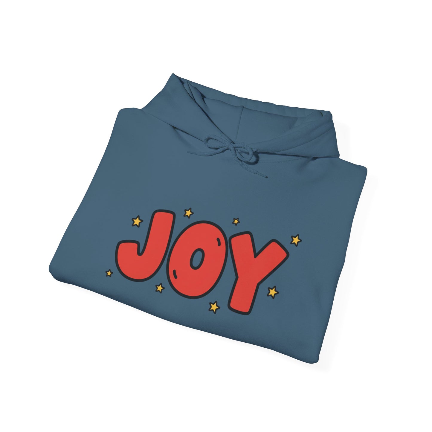 joy unisex hoodie in Bold Red,