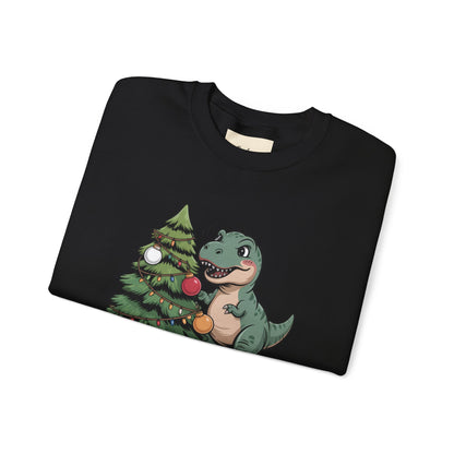 Get festive with the Christmas Crewneck Sweatshirt – Tree Rex Problems. Cozy, fun, and ideal for holiday parties or gifting this season.