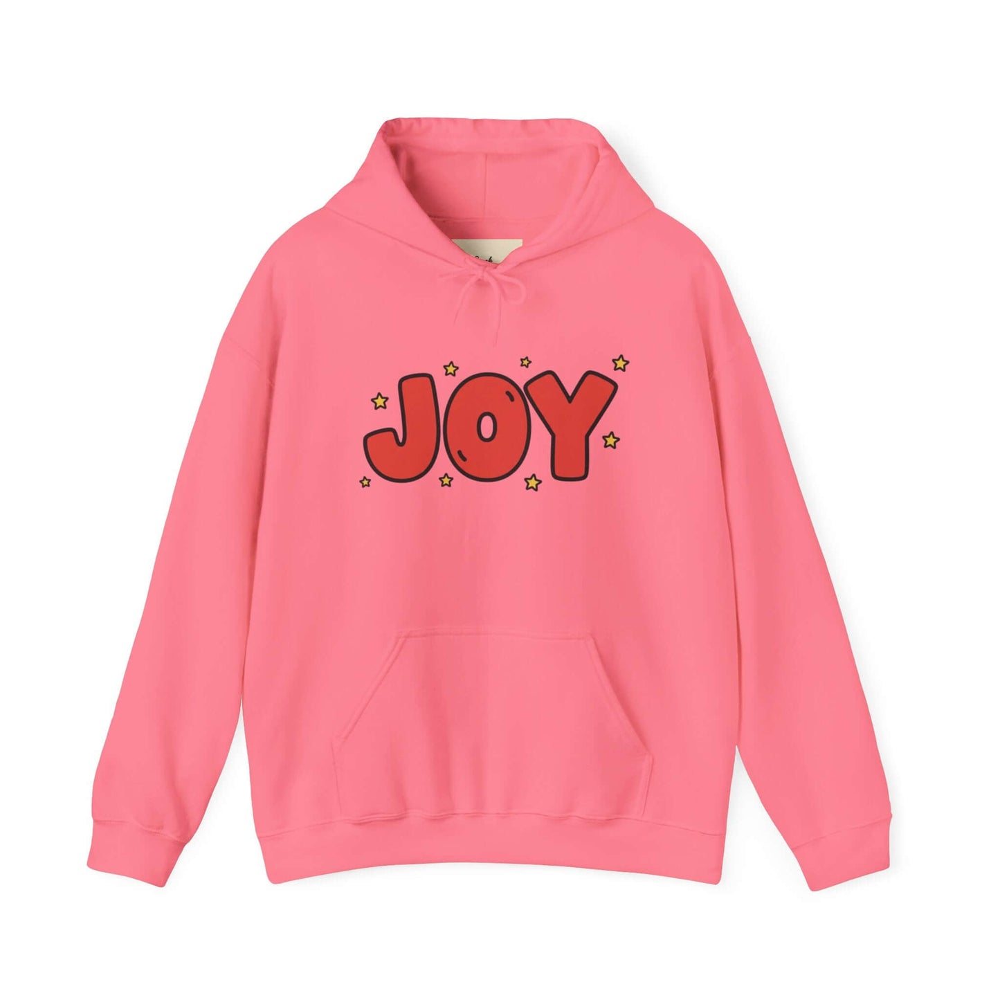 joy unisex hoodie in Bold Red,